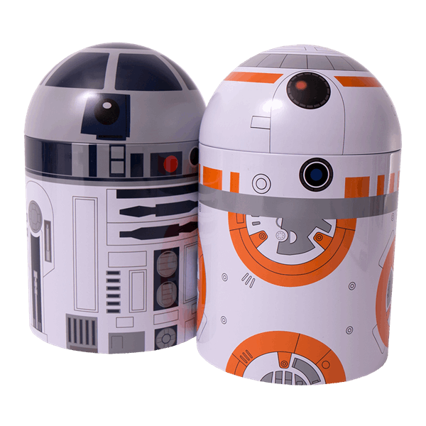 star wars r2 d2 bb 8 tin containers 2 pack zing pop culture