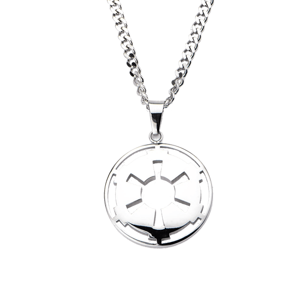Star Wars Imperial Crest Stainless Steel Pendant Necklace Zing Star Wars Imperial Crest Stainless Steel Pendant Necklace Zing Pop Culture